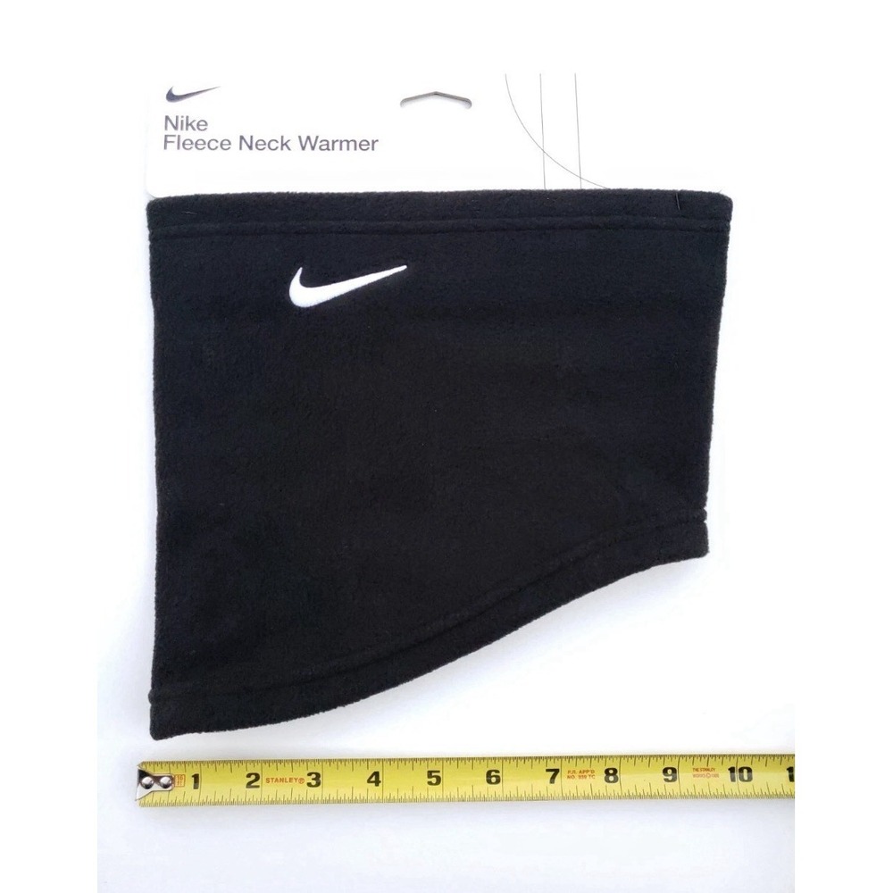 NIKE Fleece Neck Warmer Black‎ White Run Running Face Mask Scarf Gaiter